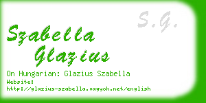 szabella glazius business card